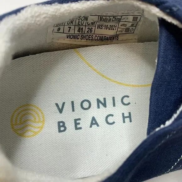 Vionic Beach Stinson Navy Blue Sneakers - Picture 4 of 10